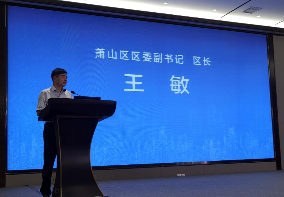 区委副书记、区长王敏致辞